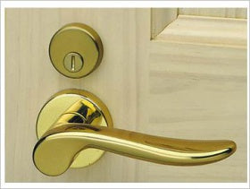 レバーハンドルセット鍵付き JP-Iタイプ（ゴールド） – ウッドワン