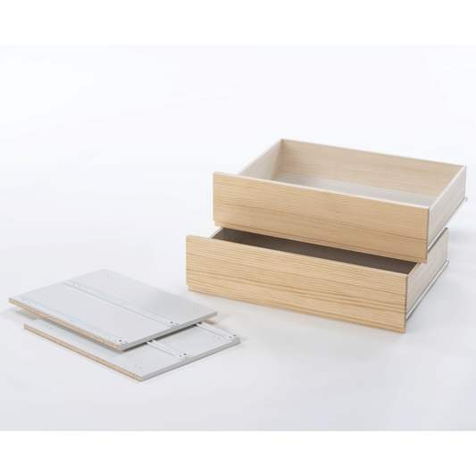 引出し(深)2段 前板無垢タイプ