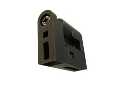 収納3連引き戸用　連動引戸ストッパー　エンドクッション　２型　コロ無し)