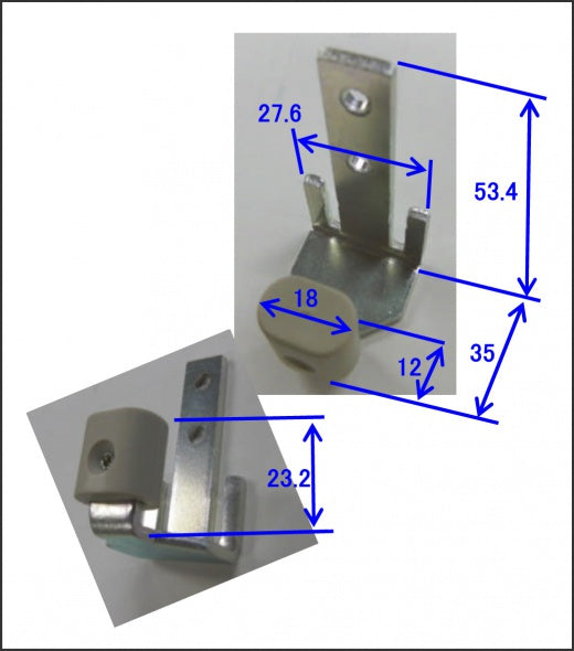上吊連動引き戸　連動ガイドピース２型