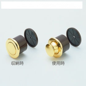クローゼット･玄関収納用　プッシュツマミ