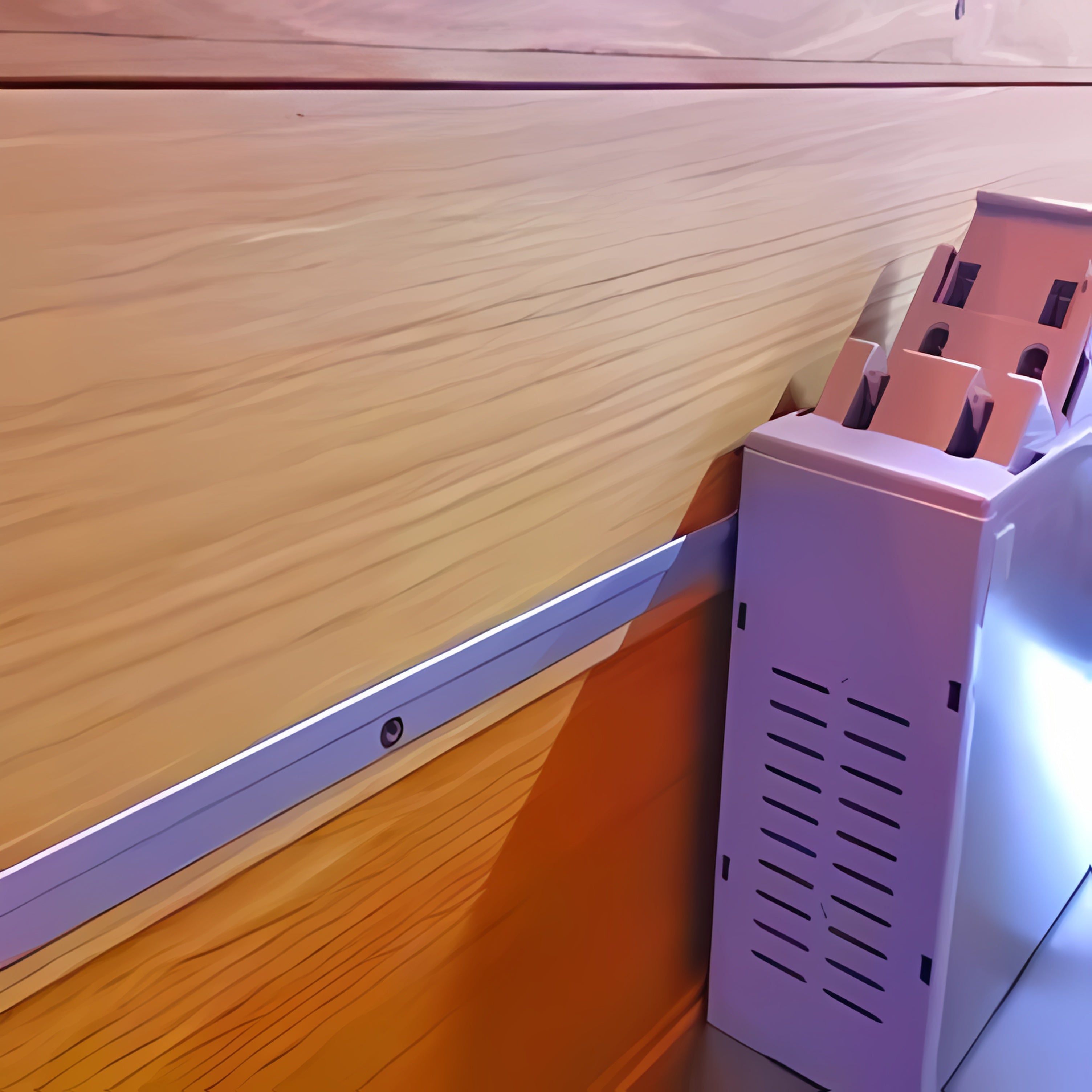 ステンレス収納ポケット固定用アルミレール,キッチン,キャビネット用