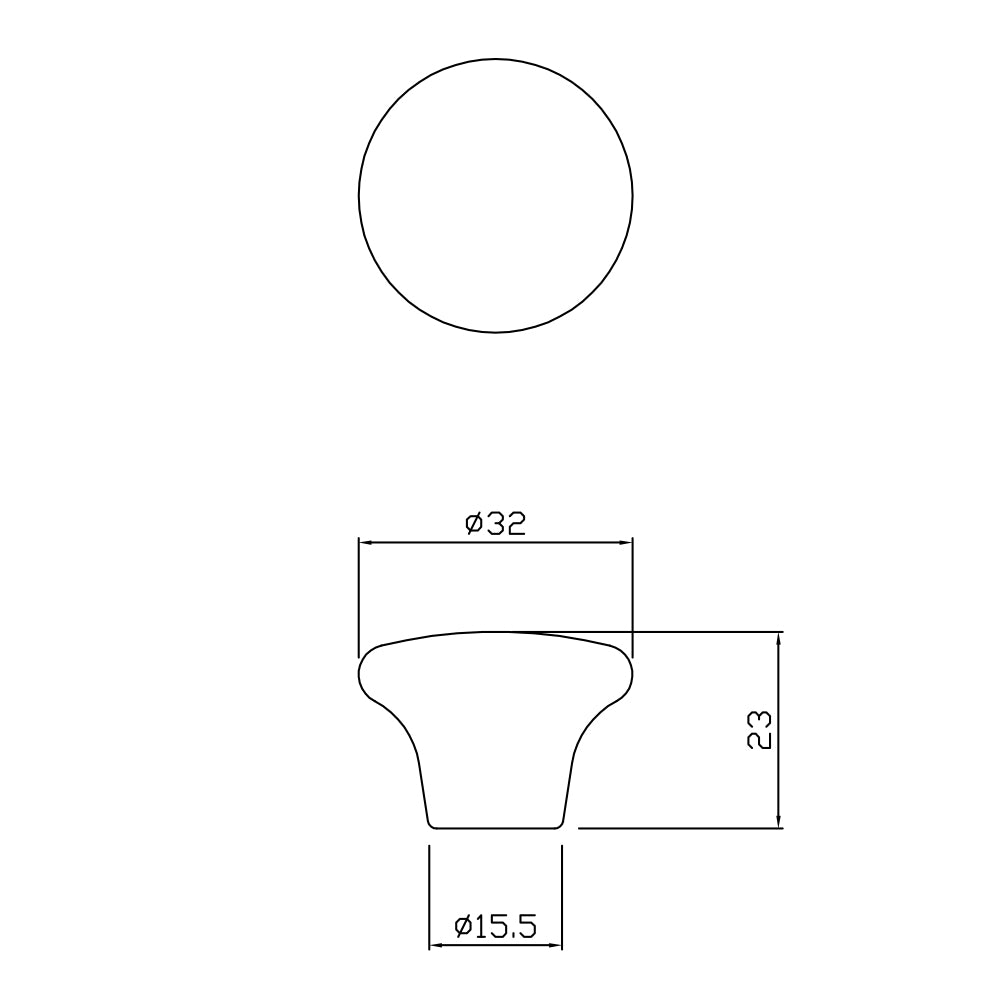 Q型 磁器つまみ