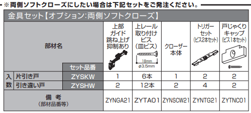 下荷重 両側ソフトクローズ 吊車付,下荷重引き戸,下荷重ソフトクローズ