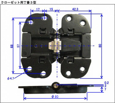 クローゼット用丁番 2017年版
