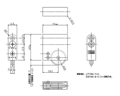 引戸用　Y戸車A9Y型（2個入り）